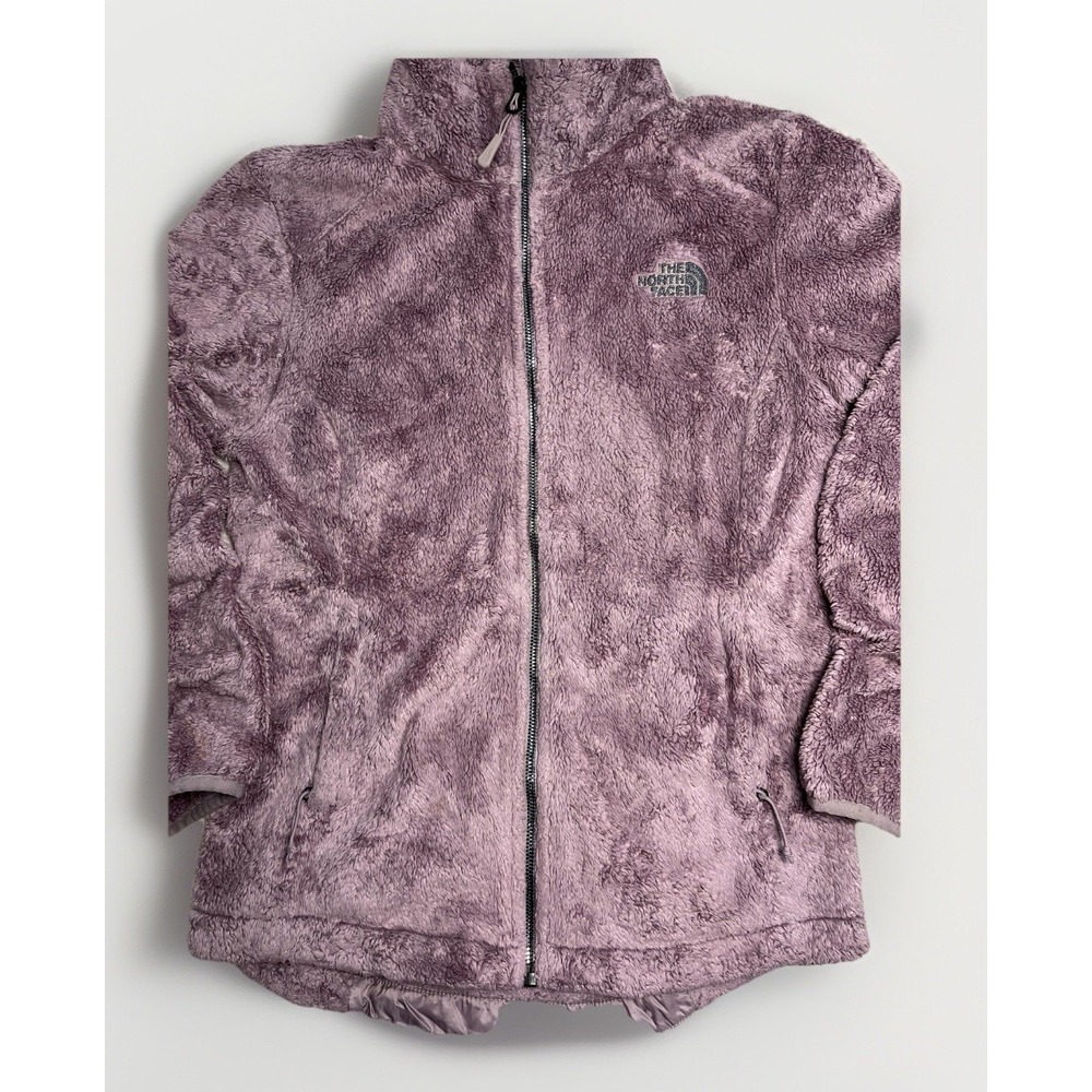 The North Face Women's Purple Full Zip Mid-Length Jacket Logo Long Sleeve XS - Picture 5 of 16